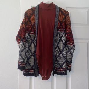 Cartigan and bodysuit